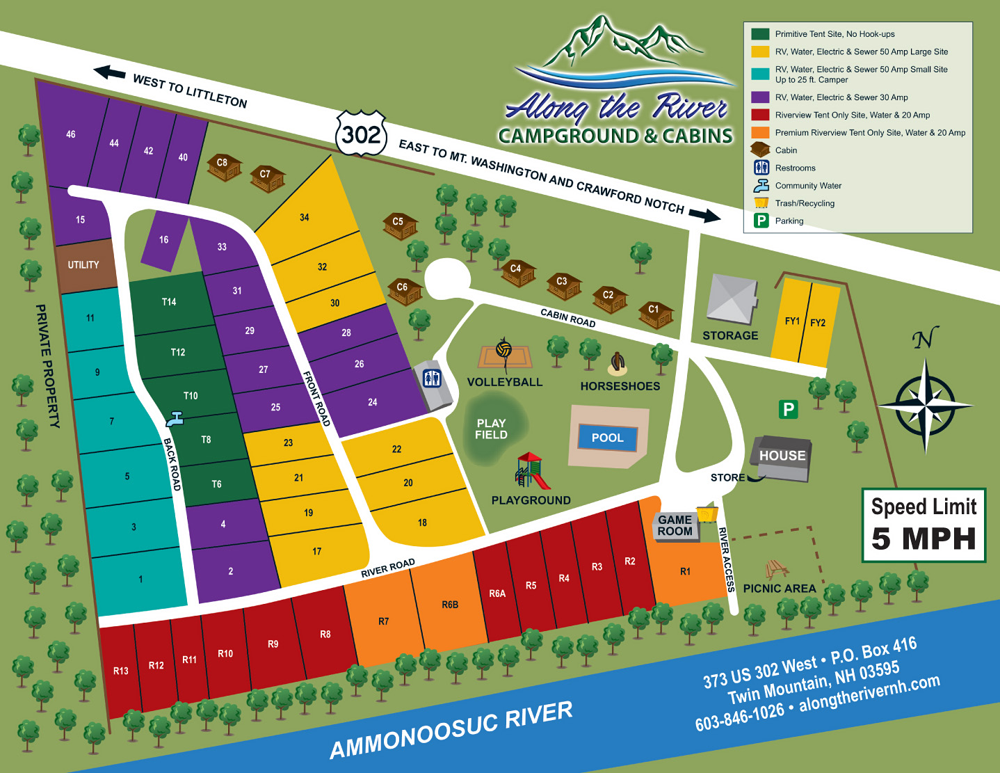Along the River Site Map